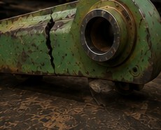 Avant — Réparation de bras de machine agricole